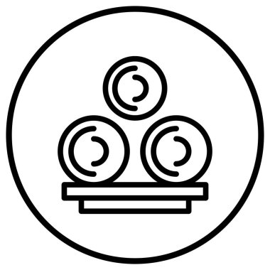 Saman Vektörü Simgesi Tasarım İllüstrasyonu