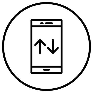 Mobil Veri Vektörü Simgesi Tasarım ResmiComment