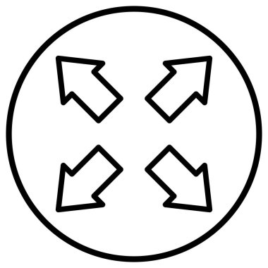 Vektör Simgesi Tasarım Resmini Genişlet