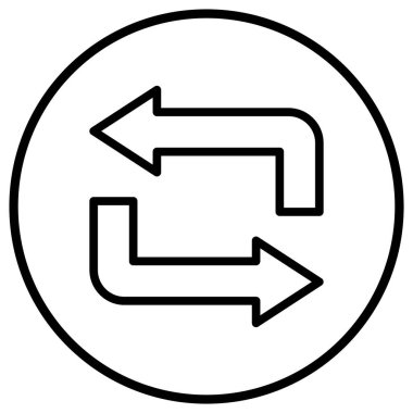 Vektör Simgesi Tasarım İllüstrasyonunu Tekrarla