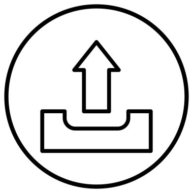 Vektör Simgesi Tasarım İllüstrasyonunu Yükle