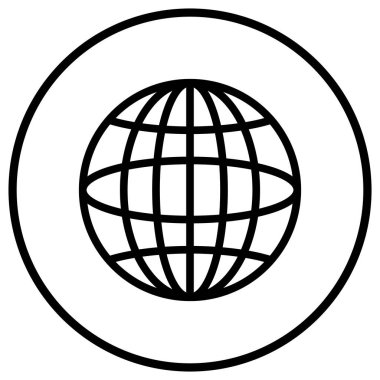 Küresel İletişim Vektörü Simge Tasarımı ResmiComment