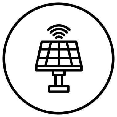 Güneş Vektörü Simgesi Tasarım İllüstrasyonu