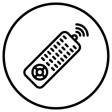 Uzaktan Denetim Vektör Simgesi Tasarım İllüstrasyonu