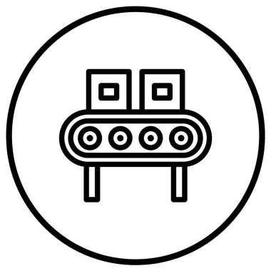 Taşıyıcı Vektör Simgesi Tasarım İllüstrasyonu