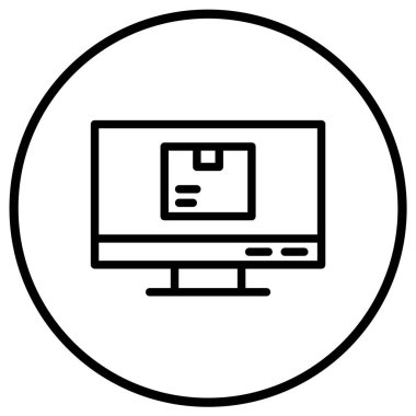 Bilgisayar Vektörü Simgesi Tasarım İllüstrasyonu