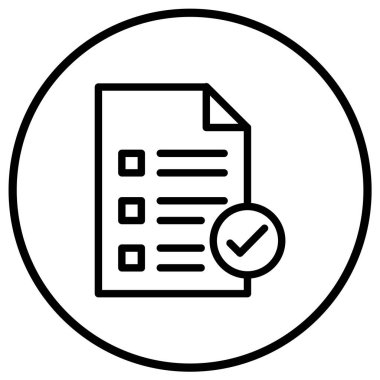 Belge Vektörü Simgesi Tasarım İllüstrasyonu