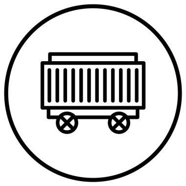 Taşıyıcı Vektör Simgesi Tasarım İllüstrasyonu