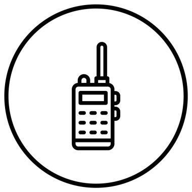 Telsiz talkie Vektör Simgesi Tasarım İllüstrasyonu