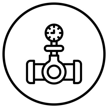 Basınç göstergesi Vektör Simgesi Tasarım İllüstrasyonu