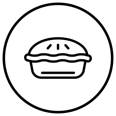 Turta Vektörü Simgesi Tasarımı Çizimi