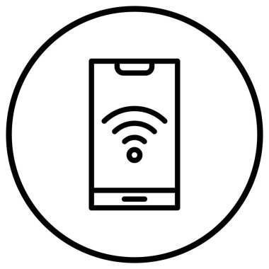 Wifi Vektör Simgesi Tasarım İllüstrasyonu