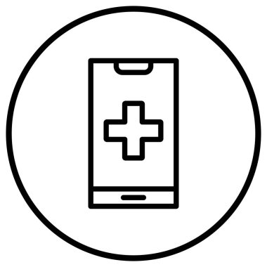 Tıbbi Vektör Simgesi Tasarım İllüstrasyonu