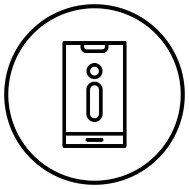 Bilgi Vektörü Simgesi Tasarım İllüstrasyonu