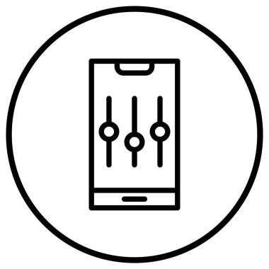 Denetleyici Vektör Simgesi Tasarım İllüstrasyonu