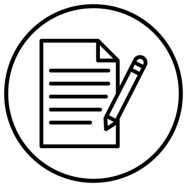 Vektör Simgesi Tasarım İllüstrasyonunu Yaz