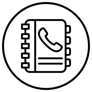 Kişiler kitabı Vektör Simgesi Tasarım İllüstrasyonu