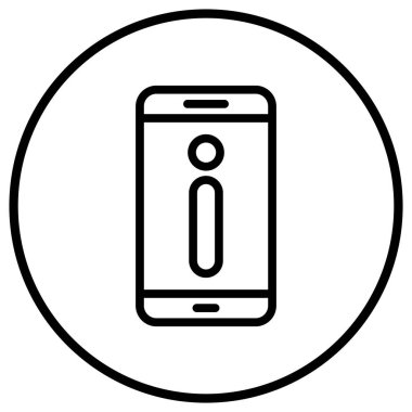 Bilgi Vektörü Simgesi Tasarım İllüstrasyonu