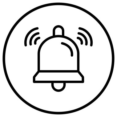 Bildirim Vektörü Simgesi Tasarım İllüstrasyonu