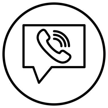 Bizimle irtibata geç Vektör Simgesi Tasarım ResmiComment