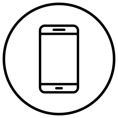 Akıllı Telefon Vektör Simgesi Tasarım İllüstrasyonu
