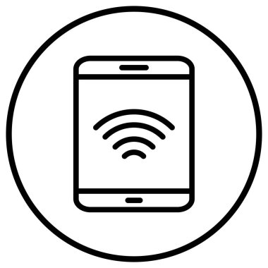 Tablet Vektör Simgesi Tasarım İllüstrasyonu