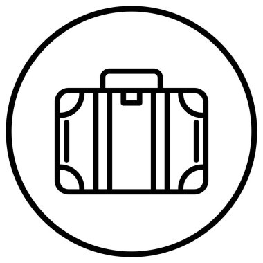 Çanta Vektör Simgesi Tasarım İllüstrasyonu