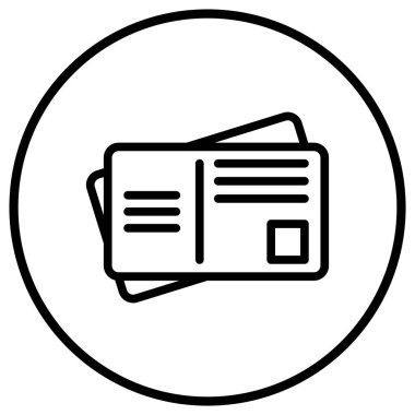 Posta kartı Vektör Simgesi Tasarım ResimleriComment
