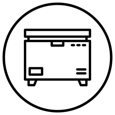 Dondurucu Vektör Simgesi Tasarım İllüstrasyonu