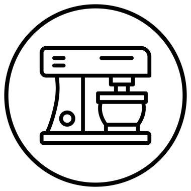 Karıştırıcı Vektör Simgesi Tasarım İllüstrasyonu