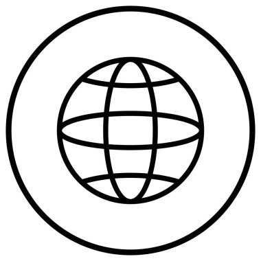 İnternet Vektörü Simgesi Tasarım İllüstrasyonu