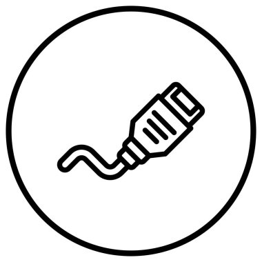 Ethernet Vektör Simgesi Tasarım İllüstrasyonu