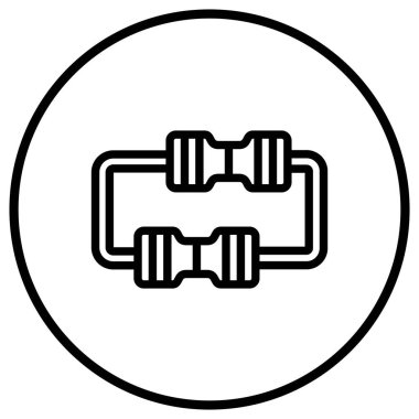Direnç Vektörü Simgesi Tasarım İllüstrasyonu