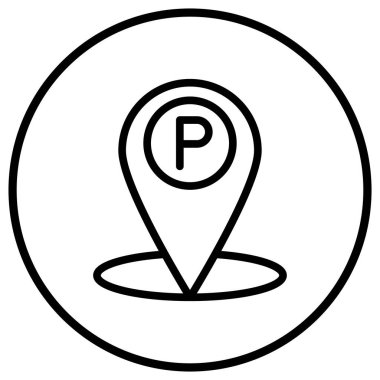 Park Vektörü Simgesi Tasarım İllüstrasyonu