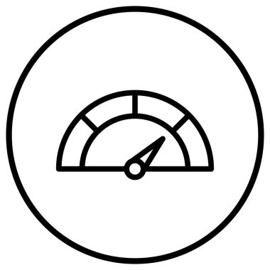 Hız göstergesi Vektör Simgesi Tasarım İllüstrasyonu