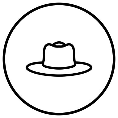 Şapka Vektörü Simgesi Tasarım İllüstrasyonu