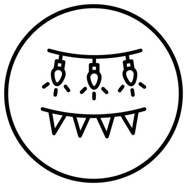 Dekorasyon Vektörü Simgesi Tasarım İllüstrasyonu