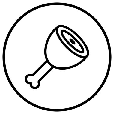 Domuz Vektörü Simgesi Tasarım İllüstrasyonu