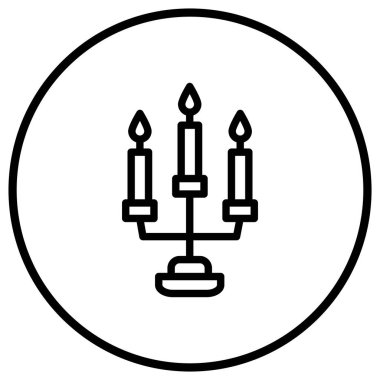 Mum Vektörü Simgesi Tasarım İllüstrasyonu