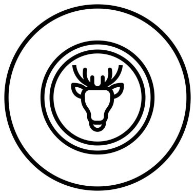 Vahşi hayvan Vektör Simgesi Tasarım İllüstrasyonu