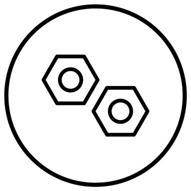 Ceviz Vektörü Simgesi Tasarım Çizimi