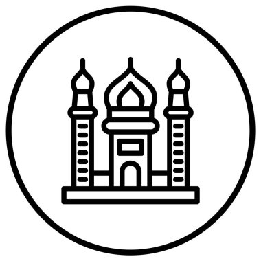 Cami Vektörü Simgesi Tasarım Çizimi