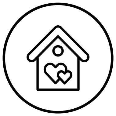 Rüya Evi Vektör Simgesi Tasarım İllüstrasyonu