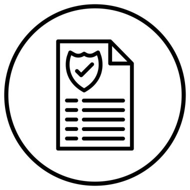 Belge Vektörü Simgesi Tasarım İllüstrasyonu