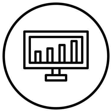 Analiz Vektörü Simgesi Tasarım İllüstrasyonu