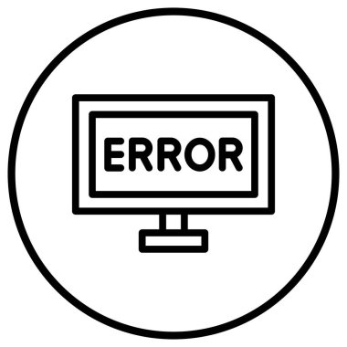 Hata Vektörü Simgesi Tasarım İllüstrasyonu