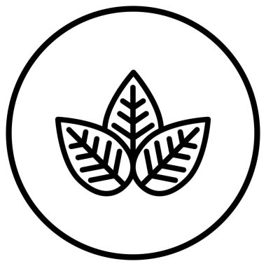 Yaprak Vektörü Simgesi Tasarım İllüstrasyonu