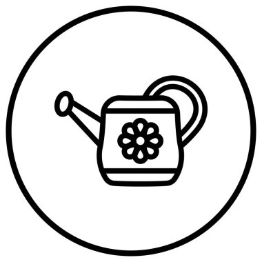 Sulama Kutusu Simgesi Tasarım İllüstrasyonu