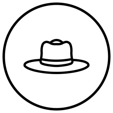 Şapka Vektörü Simgesi Tasarım İllüstrasyonu