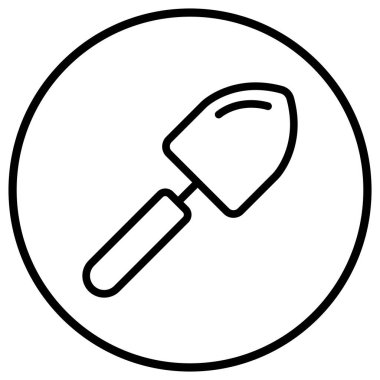 Kürek vektör ikonu tasarımı illüstrasyonu